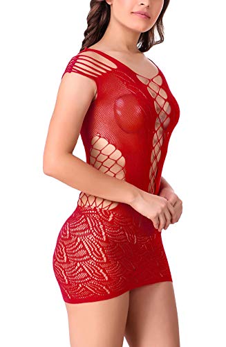 Image of Xs and Os Women's Polyamide Spandex Solid Above Knee Baby Doll Lingerie