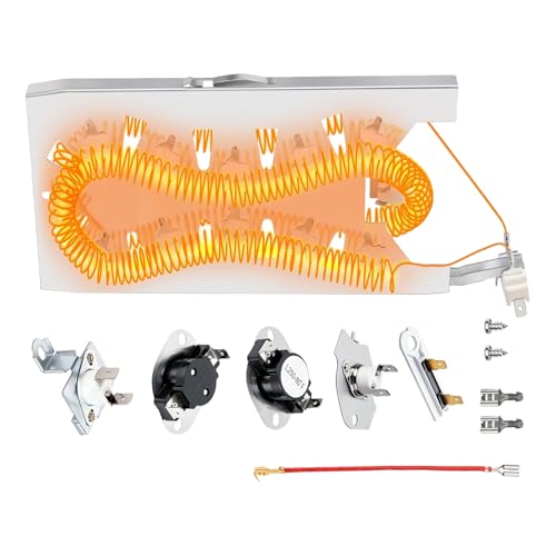 Kit de résistance WP3387747 : chauffage durable et homogène pour sèche-linge - 8