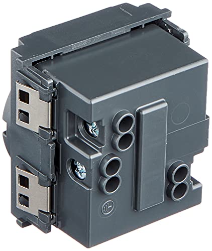 VIMAR 0R16211 Idea Presa Da Incasso, Con Protezione Bambini Sicuri Sicury 2P+T 16 A 250 V &, 16743.16 Idea Placca Classica 3 Moduli In Tecnopolimero, Nero - Image 4