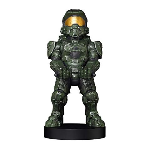 Cable Guys - Halo Figures Master Chief Gaming Accessories Holder & Phone Holder for Most Controller (Xbox, Play Station, Nintendo Switch) & Phone Cover