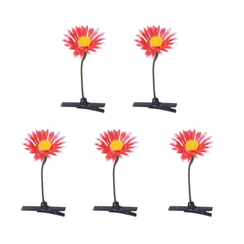 5pc Hair Clips Funny Grass Clips Hair Pin Bean Sprout Accessories Hairpins Styling Clamp Claw Antenna Mushro Headwear Grass O5T0