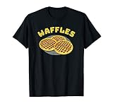 Chicken Waffles Funny Halloween Couple Costume Waffles Half T-Shirt