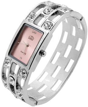 Qtqgoitem Rhinestone Inlaid Alloy Band Ladies Quartz Watch Pink Dial (model: 800 7ce 4d5 a4c 9e4)