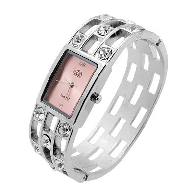 Qtqgoitem Rhinestone Inlaid Alloy Band Ladies Quartz Watch Pink Dial (model: 800 7ce 4d5 a4c 9e4)