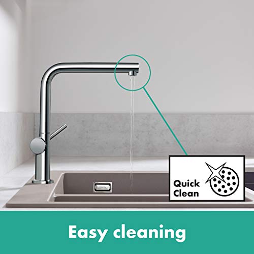 hansgrohe Talis M54 - Küchenarmatur, 1 Stahlart, Wasserhahn Küche mit Auslaufhöhe 270 mm, Mischbatterie Küche 360° schwenkbar, Chrom - Image 5