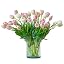 B Style-40pcs Peach Pink Set(no Vase)