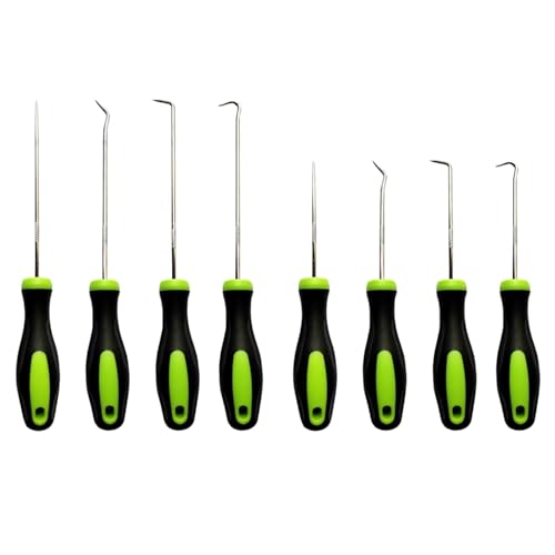 8PCS Hook and Pick Set,Pick Tool,Mechanic Tools,Hand Puller Remover Tools,Puller Remover Removal Tool,Precision Long Reach Hooks,O-Ring Seal Gasket Hook Removal Tool,for Oil Seal/O-Rings,Gasket,Hose
