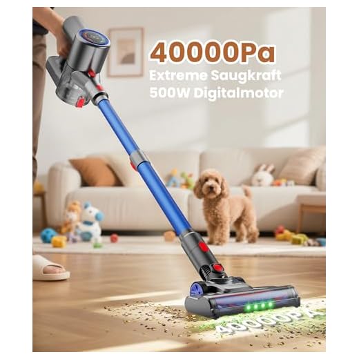 VersLife Kabelloser Staubsauger mit LED-Display