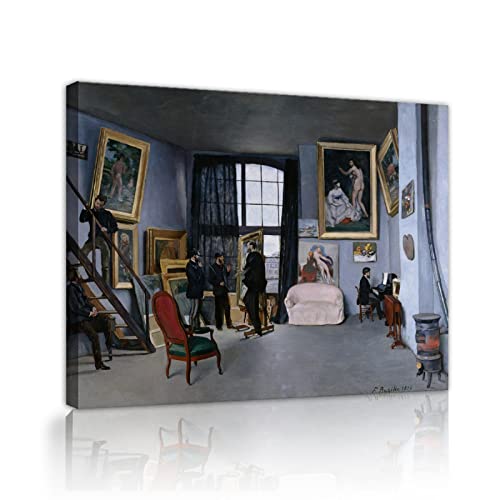 Œuvre d'art mural Frédéric Bazille pour habiller un grand mur blanc de salon
