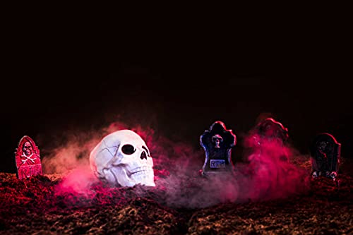 Akeydeco BQ154-2 Halloween Mist Maker,Halloween Lights Fog Machine Ultrasonic Mist Water Pond Fogger 12 Led Red Yellow And Blue Light Flashes thumb #4