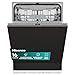 Hisense HV16C - Lavastoviglie Classe C, 16 coperti, terzo cesto, 43db, 6 programmi, partenza ritardata, total dry, incasso immagine