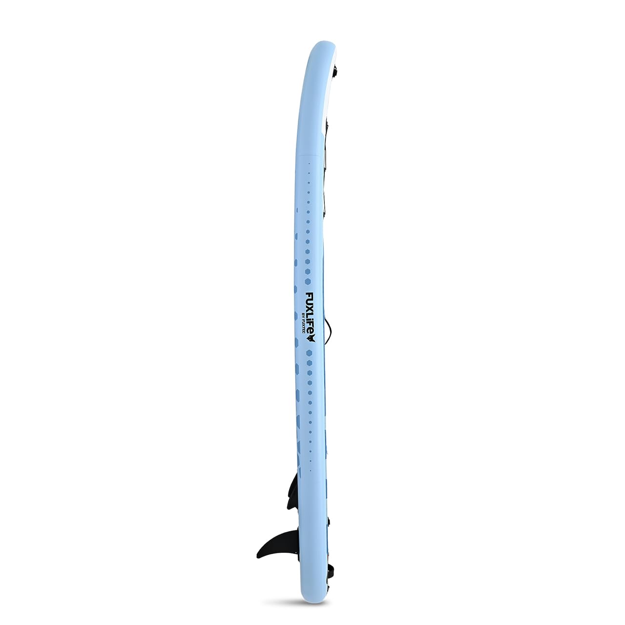 FUXLIFE Deska SUP FX-SUP320D1 niebieska nadmuchiwana - wioslo stojace dla doroslych - 320 x 81 x 15 cm - obciazenie do 150 kg - z pompka, torba, wioslem i 3 pletwami w zestawie
