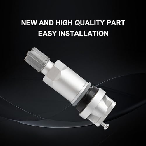Attisfiera Reifendruckmonitor für 207 307 407 C4 C5 Mondeo 4-teilig Silber Reparatursatz Reifendruckventil, TPMS Ventil Reparatur