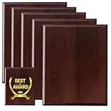 TANEMUDO 6 Pcs DIY Blank Award Plaques for Engraved Personalized Wooden Trophy Gift in Thank You, Photo...