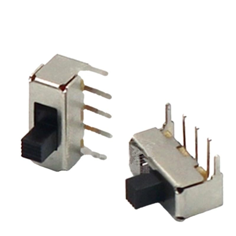 1000PCS SS12F23 SS-12F23 SPDT 1P2T Toggle Switch Slide switches 5PIN 3+2 90 Degree Handle Length 4mm
