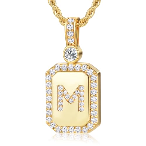 24K Gold Filled Necklaces for Women, Initial Pendant Necklace for Women Birthday Gifts for Her Anniversary Jewelry for Wife Gifts for Girlfriend Mom Daughter Friend Female, A-Z Letter Necklace