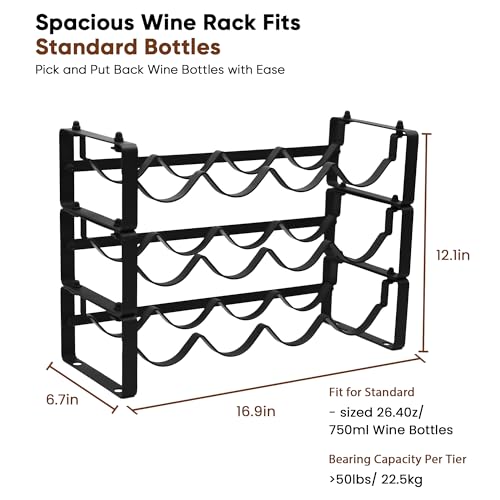 Wine-Rack-for-Countertop--Stackable-Freestanding-Bottle-Organizer-for-Kitchen-Pantry-Bar-Cabinet-Small-Spaces--Compact-Metal-Shelf-Modular-Storage-Stand-3-Tier