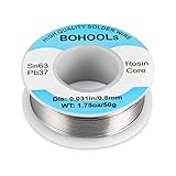 BOHOOLs 63/37 Rosin Core Solder Wire, Tin Lead Soldering Wire for Electrical Soldering, Premuim...