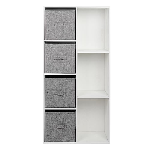 Solución al desorden en casa con la librería Cube de 7 estantes de diseño moderno 2