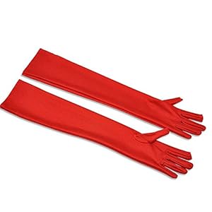 BIBOKAOKE Lange elastische handschoenen voor dames, bruidal, evenement, party, prom, handschoenen, elegante…