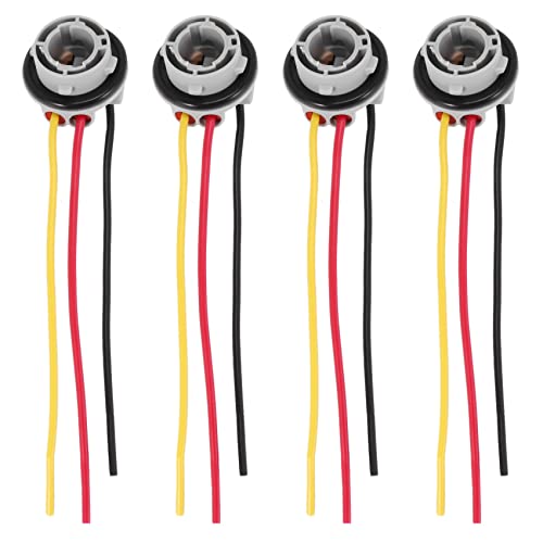 FOIJPPINP 4 Unids 1157 Bay15D Lamp Holder Bulbs P21 / 5W Adaptador Base Socket Conector Accesorios de PláStico para Coche para Luz de Freno