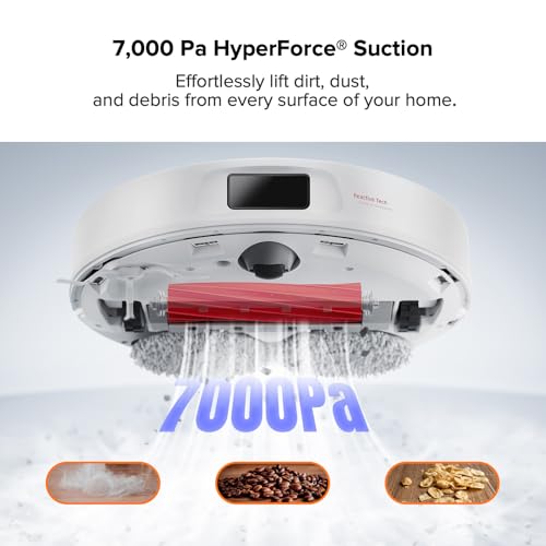 Image of roborock Qrevo Pro Robot Vacuum and Mop with FlexiArm Design Edge Mopping, Dynamic Hot Water Mop Washing and Auto Mop Drying, Intelligent Dirt Detection, 7,000 Pa Suction, Ideal for Carpets
