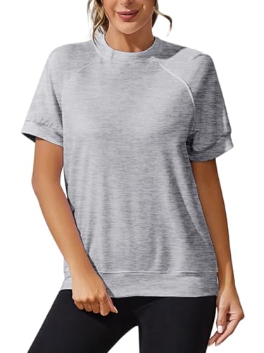 T Shirts for Women Summer Women's Tops Short Sleeve Sweatshirts Casual Basic Tee