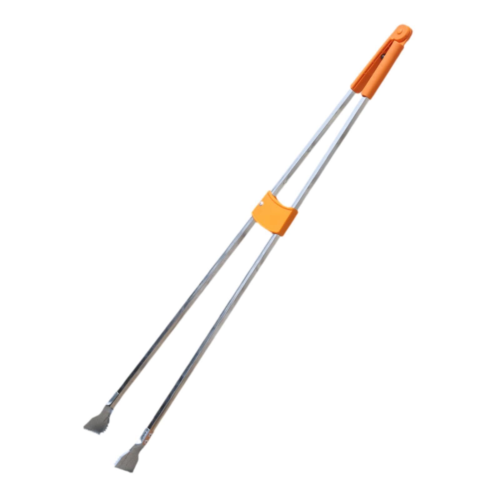 Milageto Palo para recoger basura, recogedor de basura, herramienta de alcance a prueba de herrumbre, pinza para basura de acero inoxidable para personas, Cabeza de Hierro