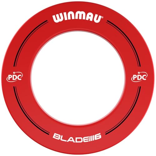 Winmau Dart Board Surround Ring - PDC Red Dartboard Surround Backboard Wall Protector