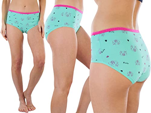 Image of ToBeInStyle Women's Pack of 6 High-Waisted Girdle Brief Tummy Support Everyday Panties