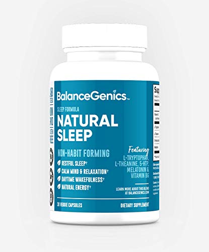 Sleep Formula | Natural Ingredients, Non-Habit Forming, Promotes Nighttime Relaxation, Made with Melatonin, 5-HTP, L-Theanine and L-Tryptophan, 30 Vegetarian Capsules