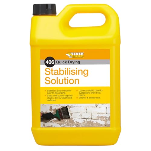 Everbuild 406 Quick Drying Stabilising Solution – Clear – 5 Litre