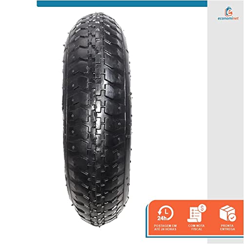 Kit 4 Pneu para Carrinho de Mão 3,50 X 8 Starfer