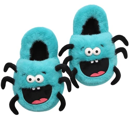 XIXITIAO Spiderman Slippers,Halloween Slippers for Women Men,Halloween Shoes,Warm Spooky Lantern Pumpkin Cozy Soft Memory Foam House Shoes