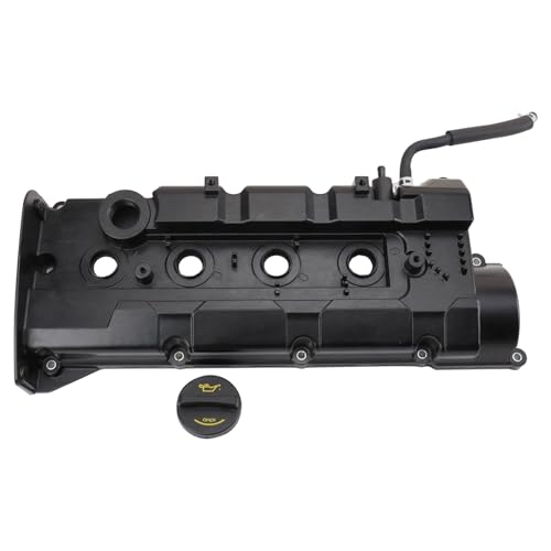 Image of TRQ Valve Cover Compatible with 2004-2006 Hyundai Elantra 2004-2008 Tiburon 2005-2009 Tucson 2004-2009 Kia Spectra Spectra5 2005-2010 Sportage