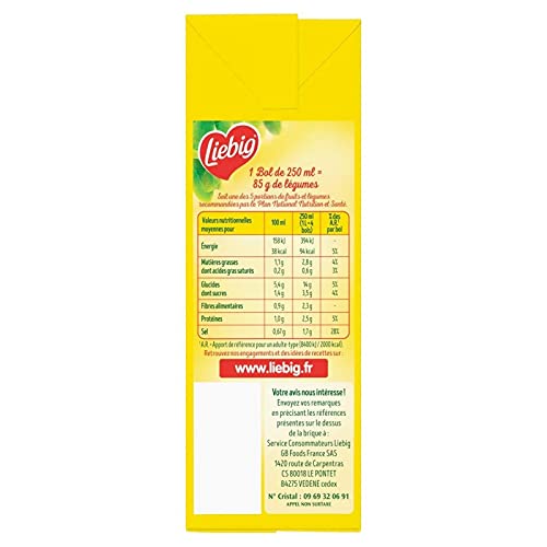 Petits Légumes Et Pâtes LIEBIG Soup' 1L - Solution repas chaud pour petits budgets