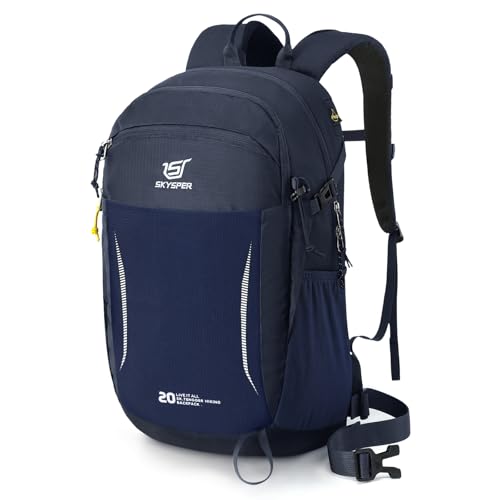 SKYSPER Wanderrucksack, 20L Klein Rucksack leicht Tagesrucksack Hiking Backpack Daypack für Herren Damen Outdoor Städtetrips