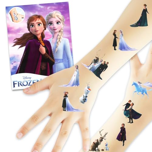 50pcs Disney Frozen Temporary Tattoos for Girls Kids Teens image 3