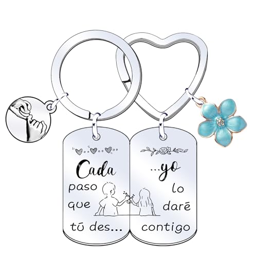JRZDFXS Llaveros Personalizados Para Parejas, Llaveros-Con Llavero De Coche, Placa Grabado, Ideal Para San Valentin Y Cumpleaos