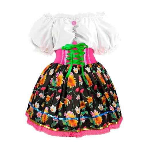 Fantasia Vestido Caipira Feminino Adulto Festa Junina de Luxo - Preto e Rosa