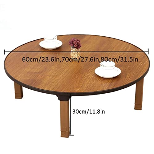 Table basse ronde pliante de style japonais, design écoresponsable pour baie vitrée épurée - 4