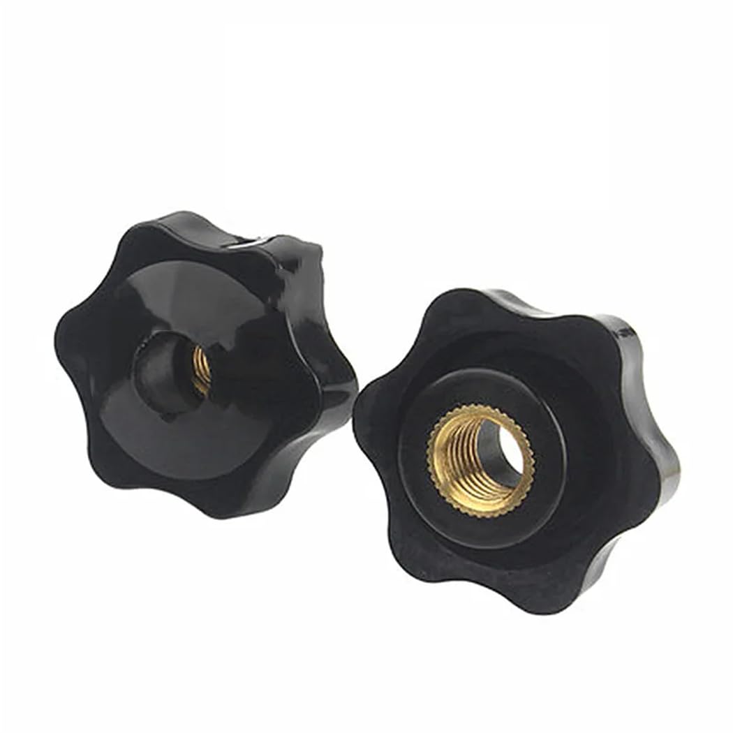 5/10 PCS M4 M5 M6 M8 M10 M12 Hand Tighten Nuts Black Thumb Nuts Perforated M8 D32 10pcs