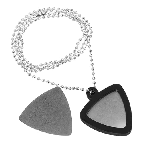 BESPORTBLE 1 Set Guitar Pick Holder Necklace Silicone Keychain Guitar Pick Holder Flexible Design