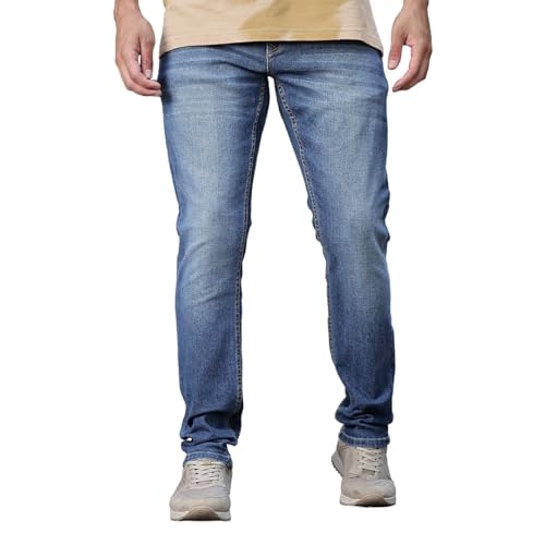 Image of WROGN Men's Slim Fit Jeans | Mid Rise | Jeans for Man