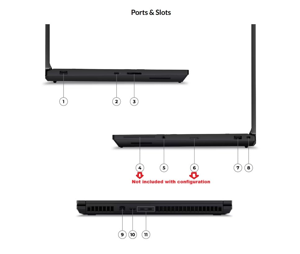 Image of Lenovo ThinkPad P16 Gen 3 w /Ultra 7 255HX, 64GB DDR5, NVIDIA RTX PRO 3000 | Blackwell 12GB GDDR7 GPU, 2TB Gen5 Performance SSD, 16 inch WQUXGA 3840x2400 100%DCI-P3 800nits Non-Touch Display, Intel 20 Core
