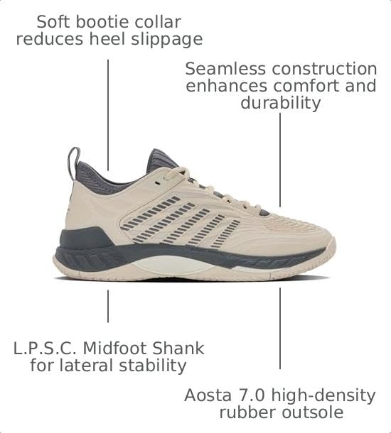 Image of K-Swiss Men's Hypercourt Supreme 2 Tennis Shoe