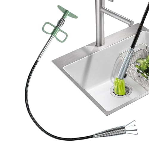 Herramienta de eliminación de vello de drenaje de serpiente, herramienta de eliminación de obstrucciones de drenaje de 4 garras, suministros de desatasco para fontaneros, residenciales, comerciales