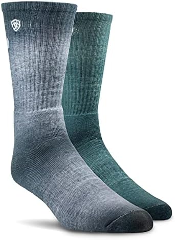 ARIAT Men's Incognito Graphic Crew Work Socks, 2-Pack image 3