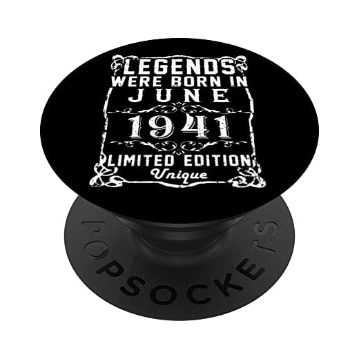 Cumpleaños Junio 1941 Edición Limitada Regalo Legend June PopSockets PopGrip Intercambiable