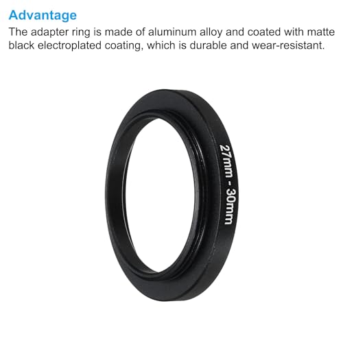 PATIKIL 27mm-30mm Metal Step Up Ring with Cleaning Cloth - Image 4